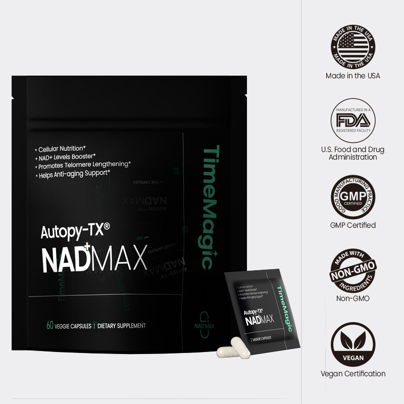 NAD+MAX 8-in-1 Cellular & Skin Health Supplement